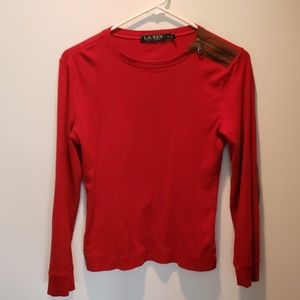 Ralph Lauren- red long sleeve shirt